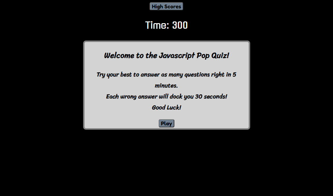 Pop Quiz Image